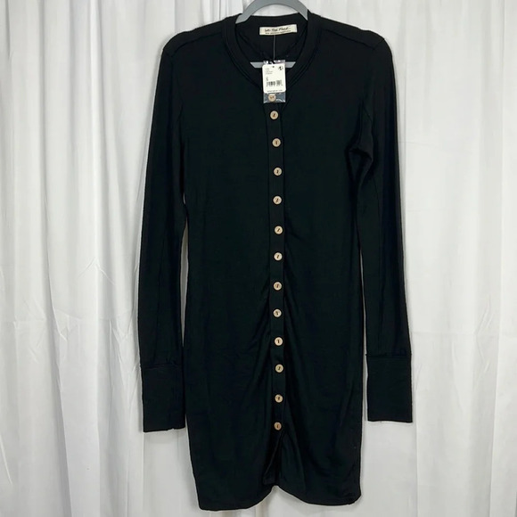 We The Free Women’s Small Black Long Sleeve Fitted Dress - Picture 1 of 7